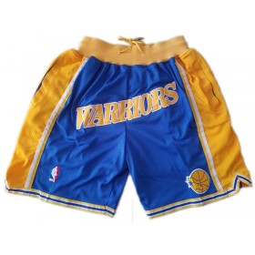 NBA Golden State Warriors Miesten Tasku Shortsit Sininen Swingman
